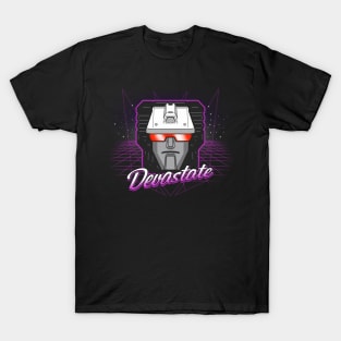 Devastate 80's Villain Robot G1 Cartoon Meme T-Shirt